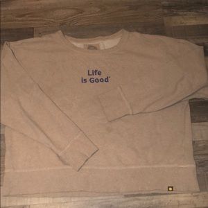 Women’s Plus Size Life Is Good Sweatshirt